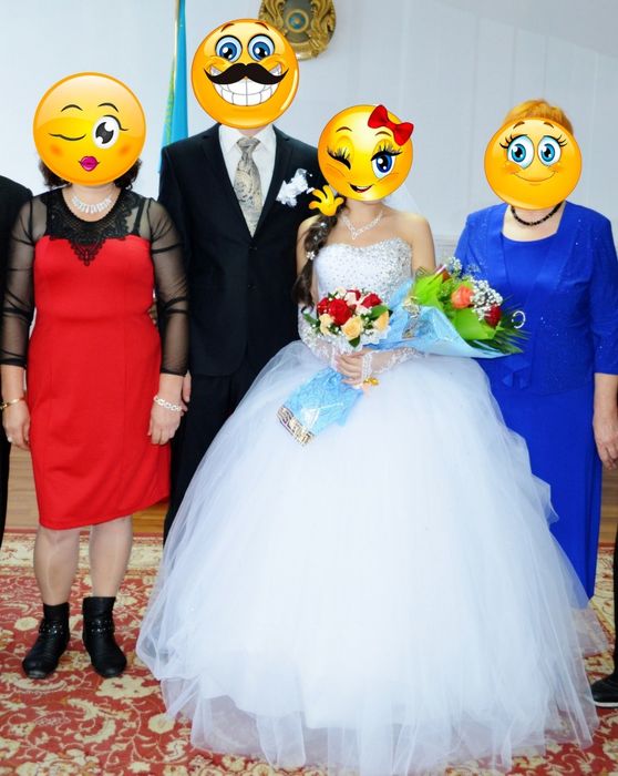 Шифоновое свадебное платье