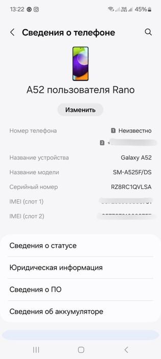 Samsun A52 128gb Usta kormagan