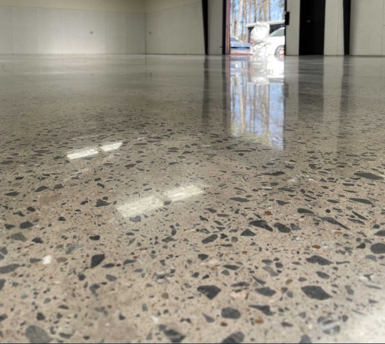 шлайфане, полиране на бетон, мозайка, саморазливна, калциево сулфатна