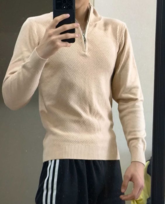 Кофта полузамок бежевый