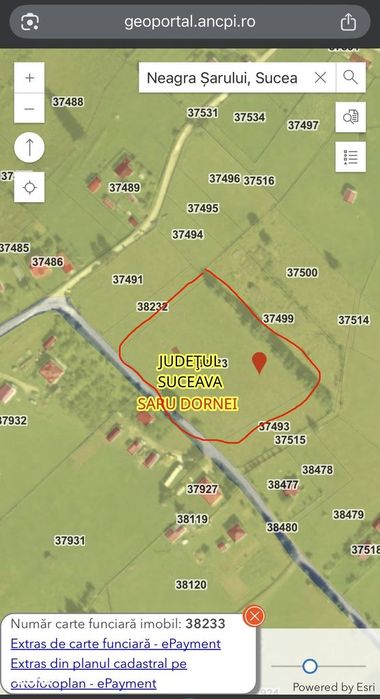 Teren 6770mp Neagra Șarului, front 87m, utilități, acte la zi