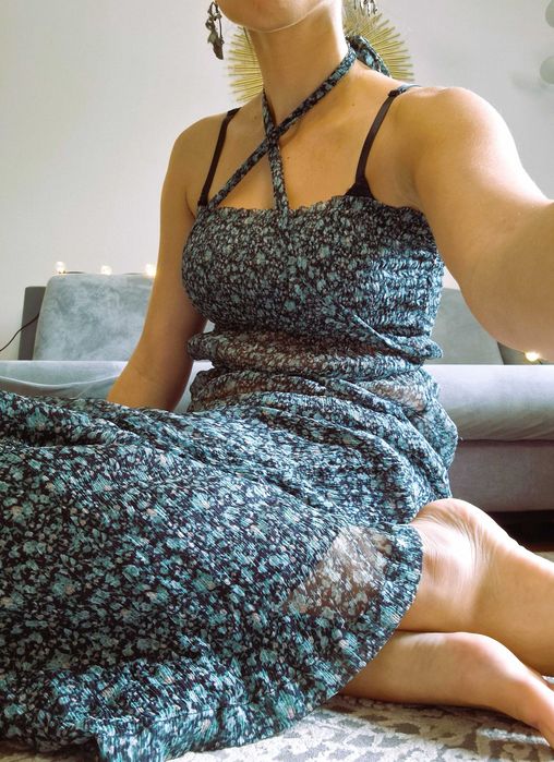 Бохо гащеризон XS/S + ръчно изработени обеци