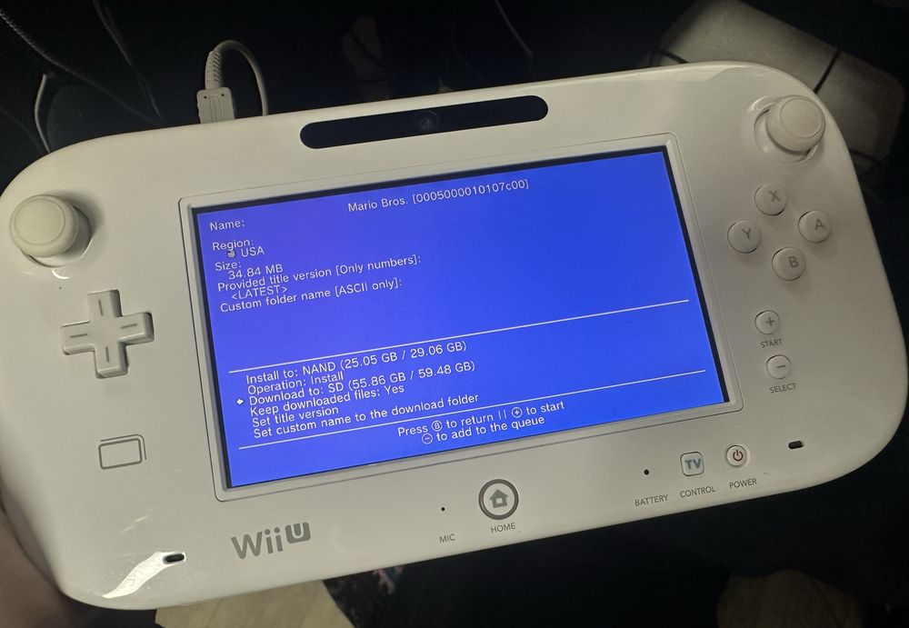 Wii U прошитая, 32 gb версия