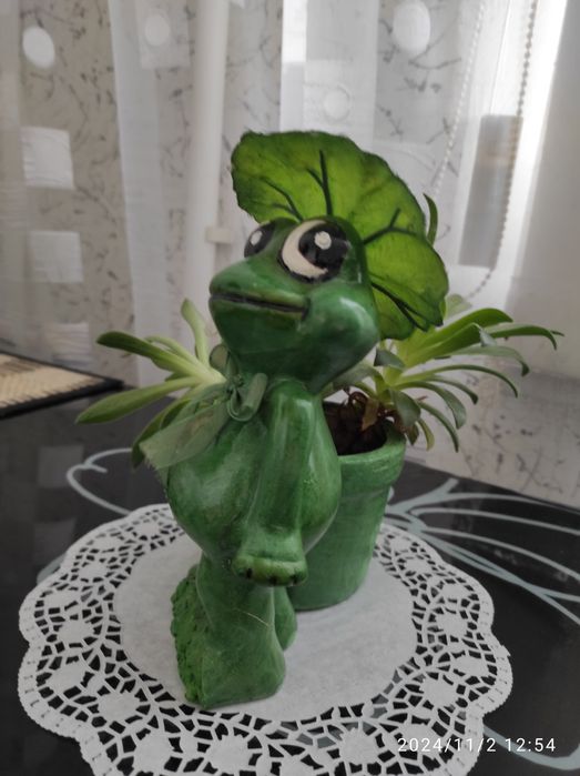 Горшочек уточка декоративный