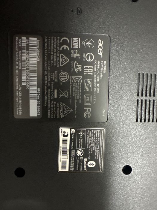 Ноутбук ASER продается срочно