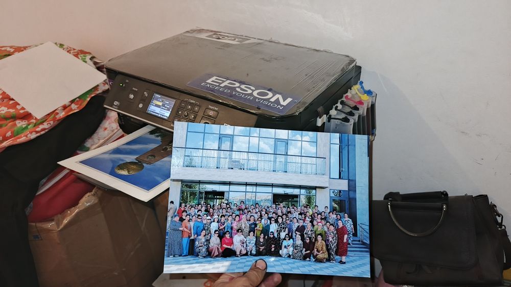 Epson 535 yangi 6 ta rangli KOPIYA_SKANNERLI dyuzi 100% Idialni WiFili