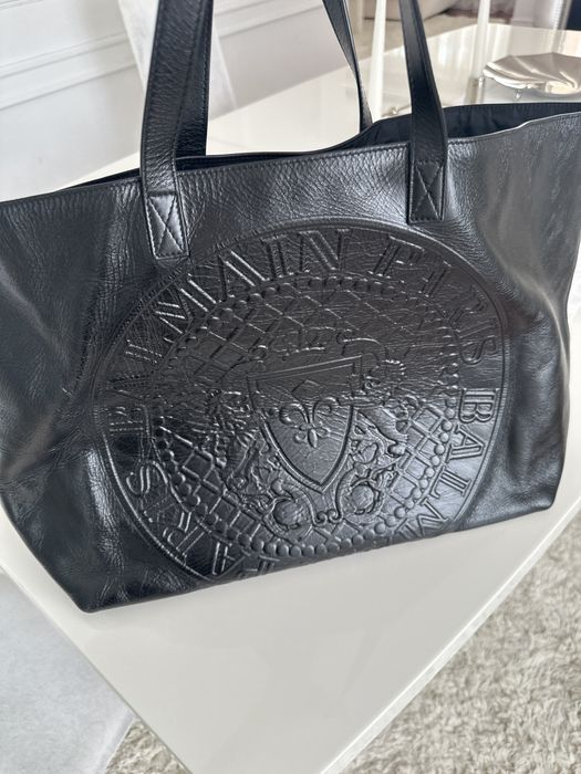 Чанта BALMAIN естествена кожа