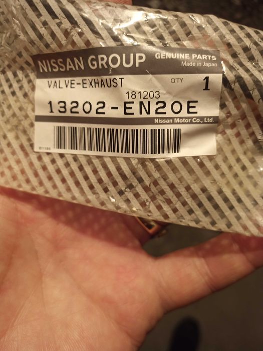 Оригинални изпускателни клапани за Nissan Qashqai J10 OEM 13202-EN20E