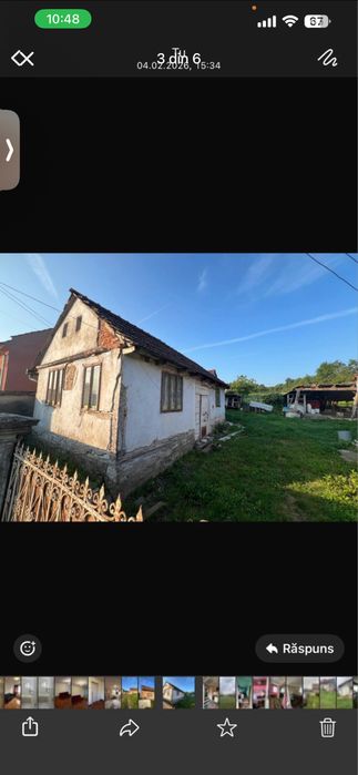 Casa 3 camere bucatarie+1600 mp gradina