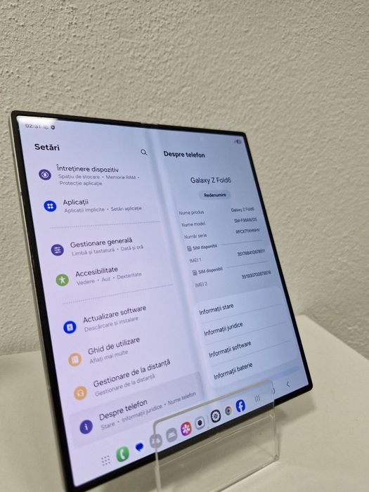 Telefon Samsung Galaxy Z Fold 6 512 GB White, Cod 125875