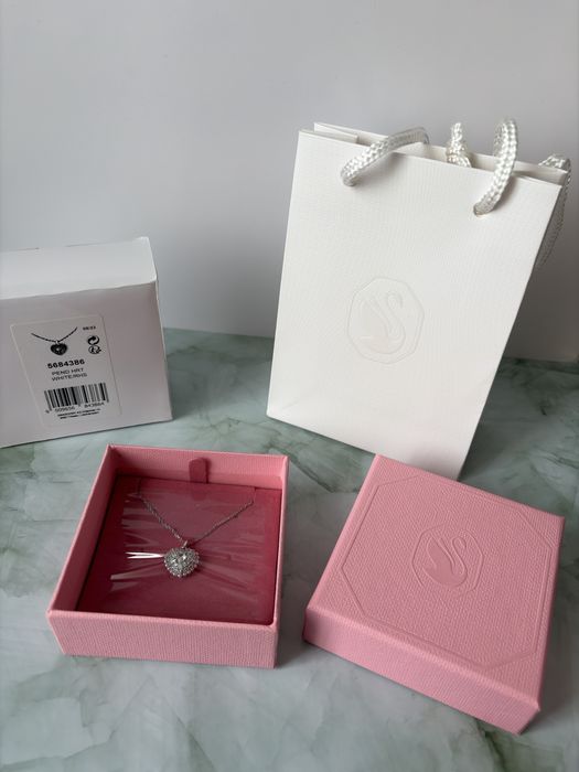 Swarovski Колие Idyllia Колекция Сребърно Сърце