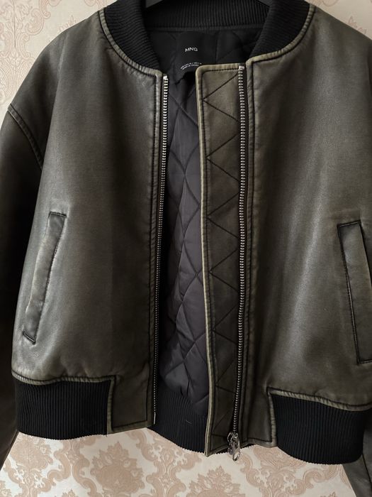 Кожанка с утеплением от Mango