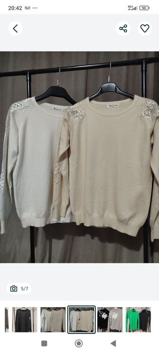 Блуза с камъни с дълъг ръкав