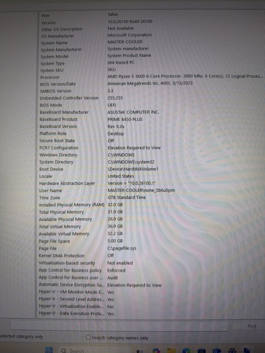 PC Gaming Ryzen 5, 32GB, 1.5TB SSD, ASUS GTX STRIX, Cooler Master