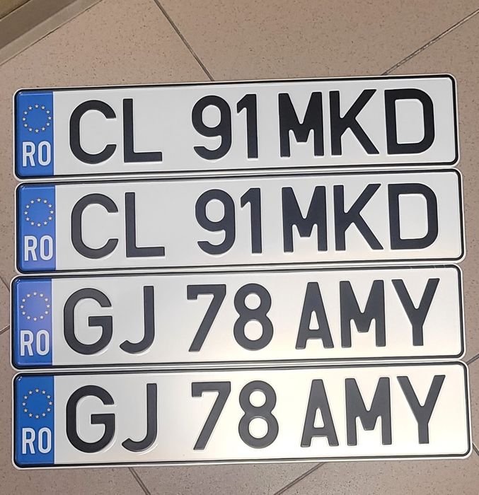 Numere auto ornamentale