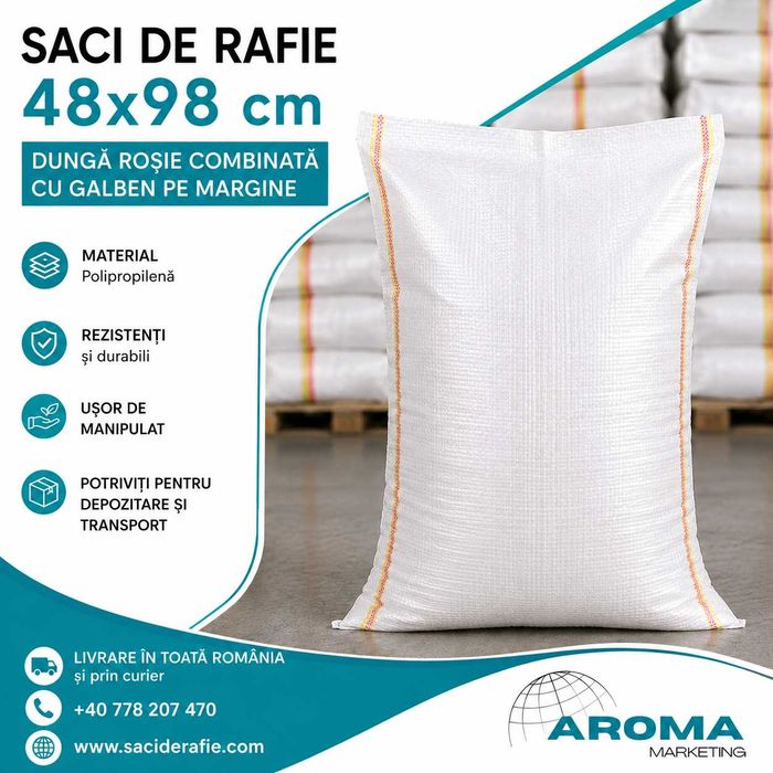 SACI RAFIE 48×98 CM - dunga rosie