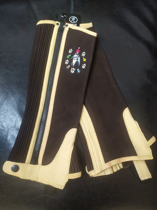 Детски Чапси за езда от дишаща изкуствена кожа CL