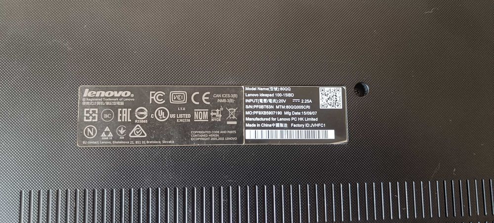 Laptop Lenovo Ideapad 100-15IBD