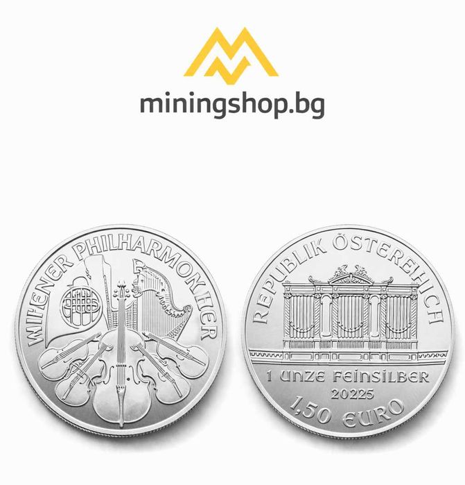 Сребърна монета ВИЕНСКА ФИЛХАРМОНИЯ 2025 1 oz Ag 999