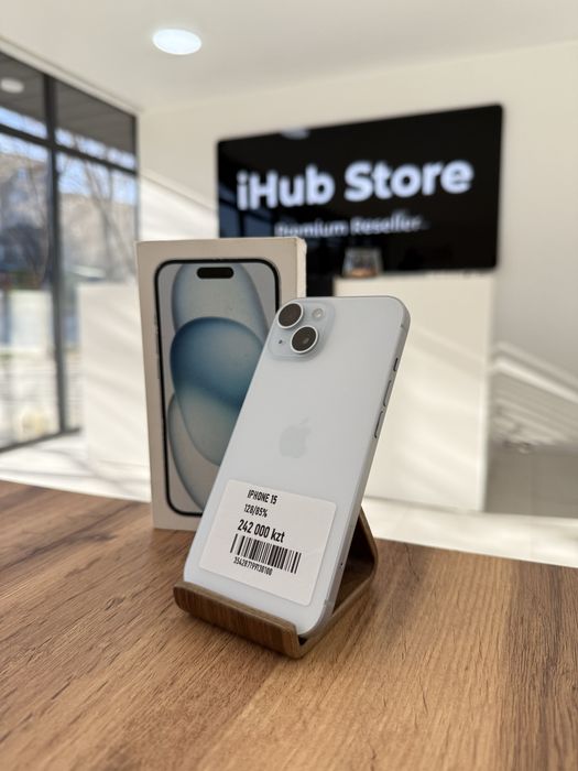 iPhone 15 • 128GB / 85% White Айфон 15 • 128 гб / 85% аспан көк