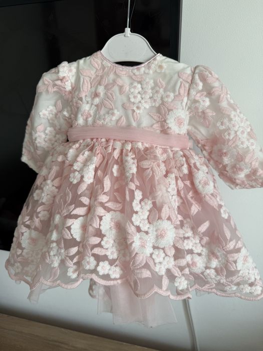 Rochita botez eleganta 1-3 luni 56-62 cm