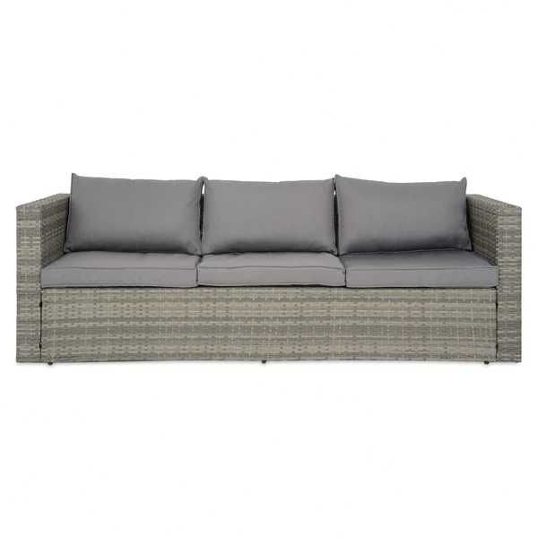 Set mobilier gradina/terasa canapea/colțar si masa taburet HATTEM