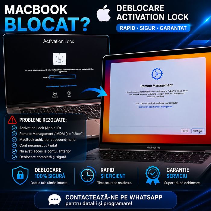 Configurare și resetare MacBook