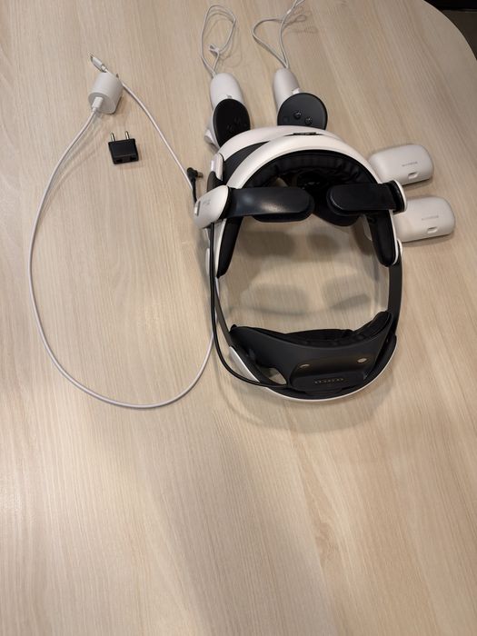 META Quest 3, VR, 512GB, Alb + curea BOBOVR S3 PRO