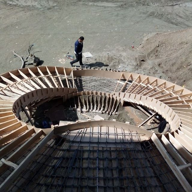 Бетон зина хизмати Лестница хизмати