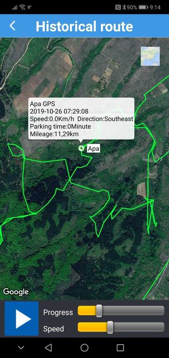 4G GPS за ловни кучета - джи пи ес тракер с БЕЗПЛАТНО проследяване