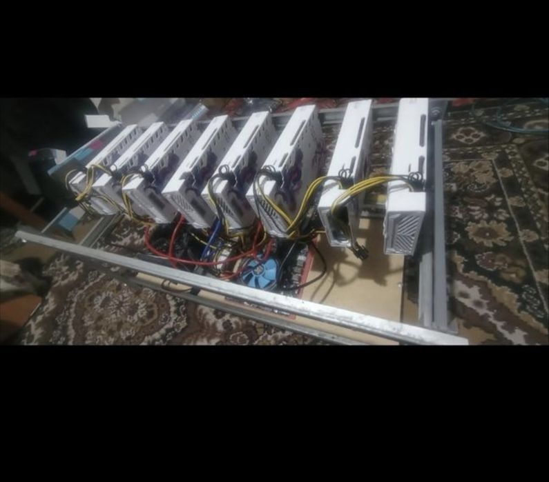 Майнинг риг на Р 104_100_ 8gb