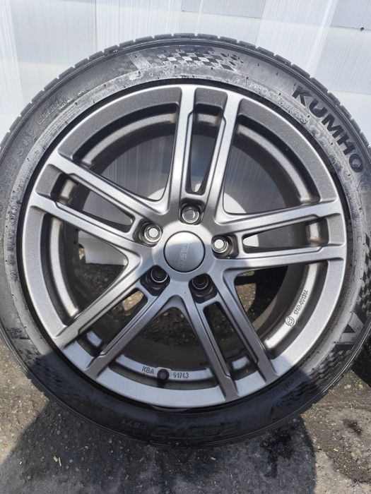 Jante roti 5×112 r17 Skoda ,Audi ,Seat vw ,golf 5 6 7 8 passat Cc + anvelope 225 45 r17 vara dot 2023