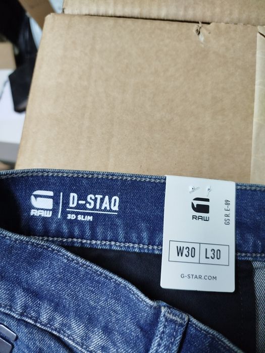 Оригинални дънки G-star Raw D-Staq W31 W34 нови мъжки