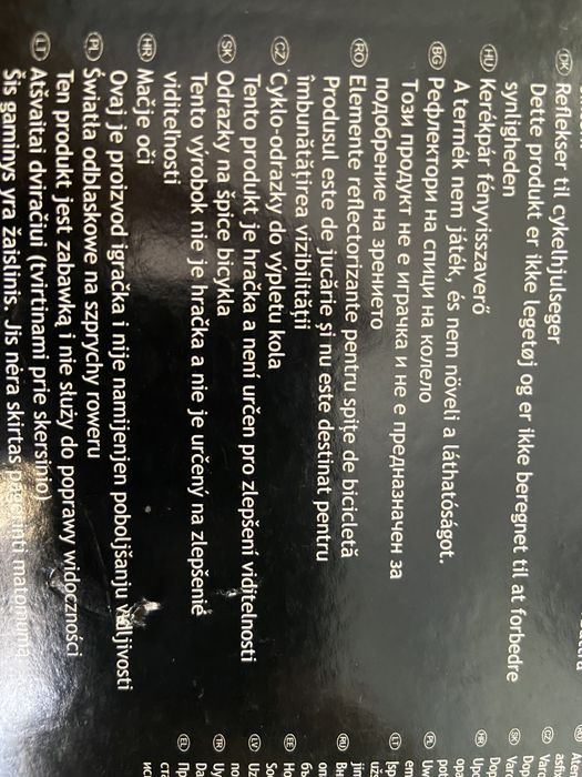 Elemente reflectorizante pentru bicicletă