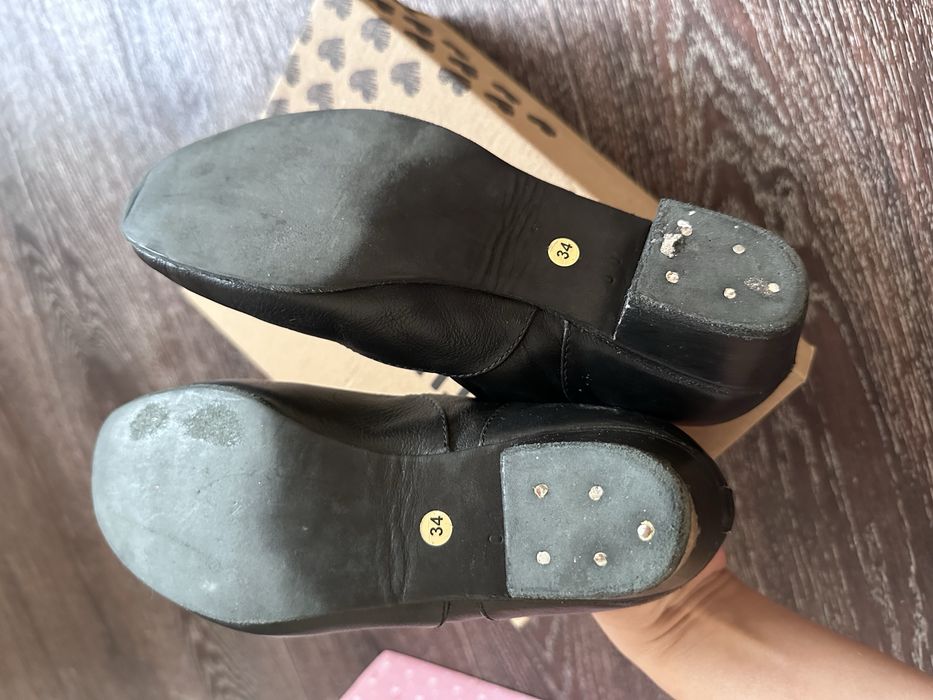 Туфли для танцев кожанные