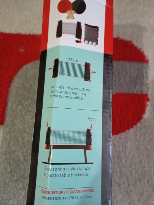Tenis retractabil pt masa