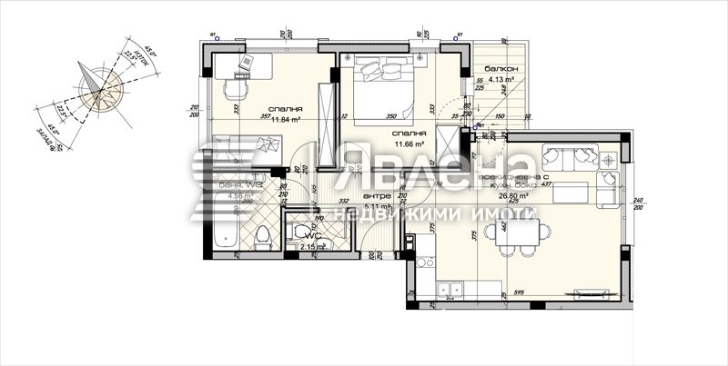 Продава се Тристаен апартамент в Варна, Виница - 97 кв.м за 1133 €/кв.м - Снимка #1