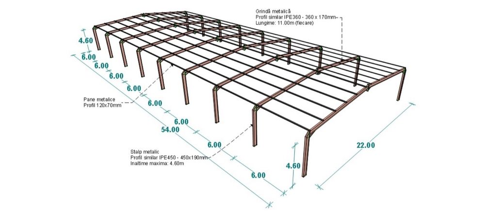 Hala metalica industriale