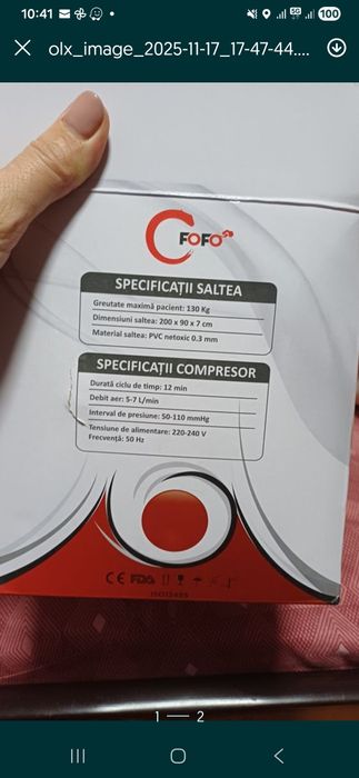 Saltea antiescara folosita 2zile