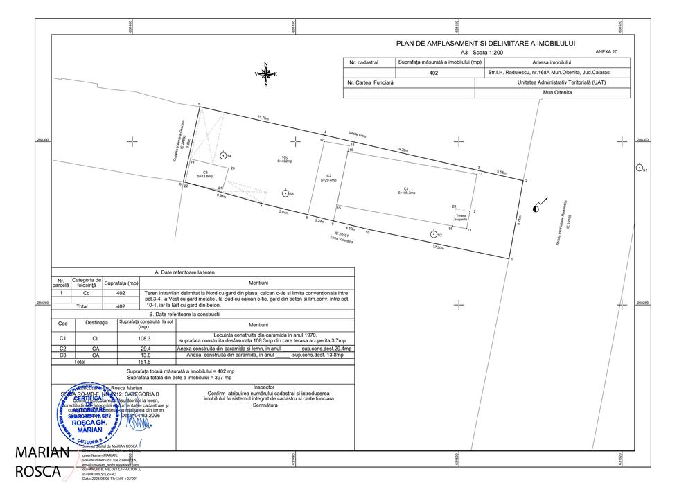 Casă Oltenița, jud. Călărași