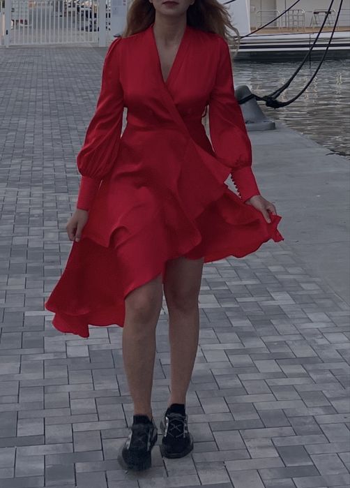 Rochie roșie Nympha