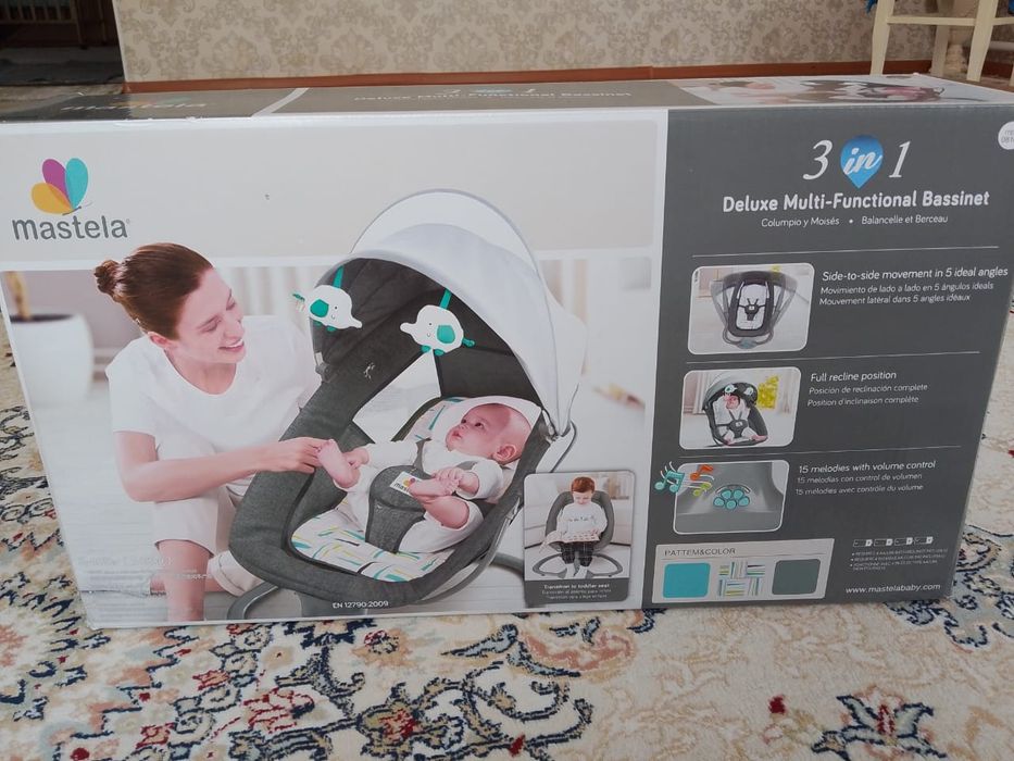 Шезлонг и коврик музыкальный