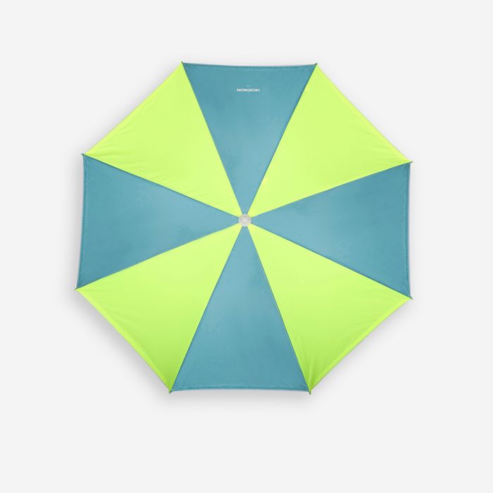 Umbrelă de plajă 2 locuri Upf 50+ Paruv - produs resigilat Decathlon