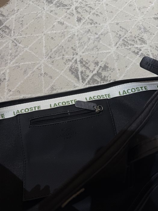 Шоппер лакоста черного цвета