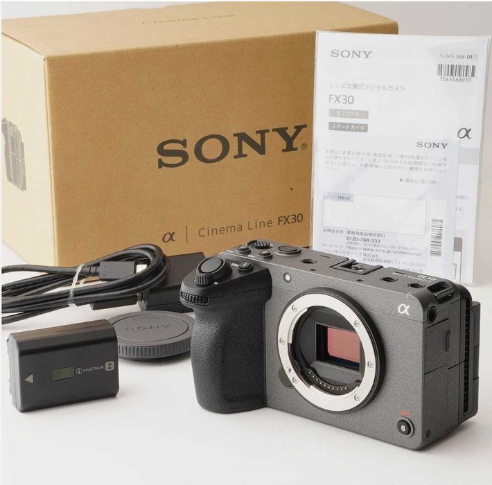 Sony FX30 BODY кинокамера + клетка SmallRig, накамерный микрофон Joby