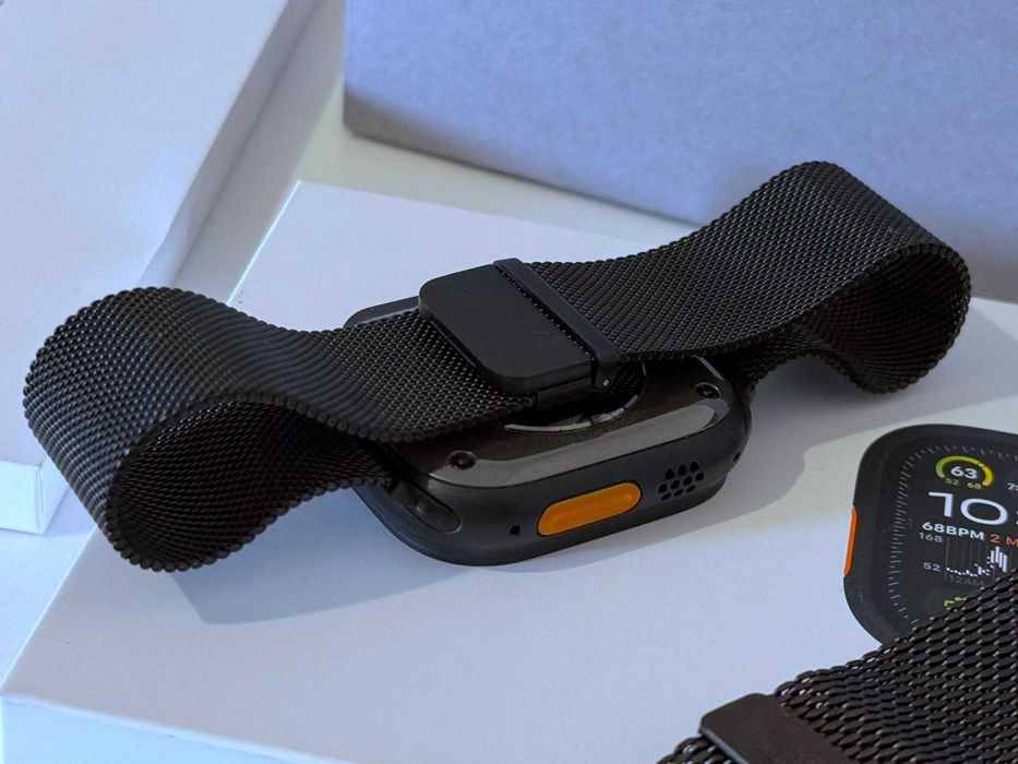 Бартер! Гаранция! Apple Watch Ultra 2 Black Titanium Case (Черен) Milanese Loop 99% Батерия.