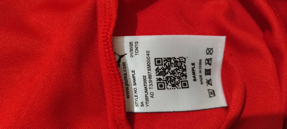 Рядък Колекционерски Екземпляр! Puma Football Sample Jersey #10