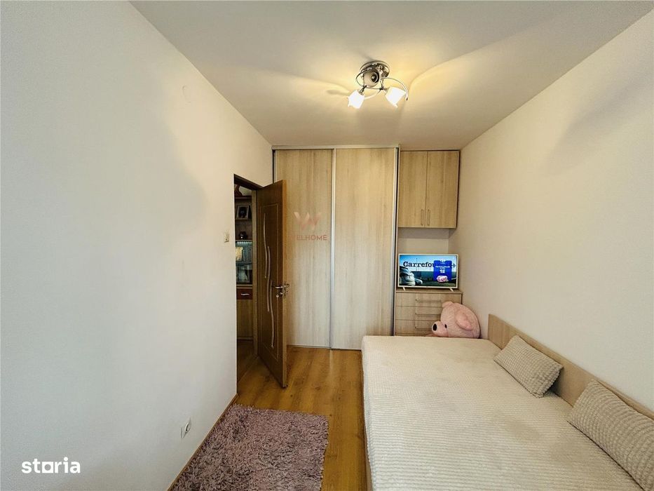 Ap cu 3 camere, balcon, etaj 25, mobilat si utilat complet
