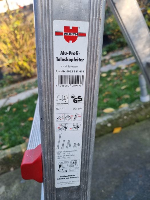 Scara telescopica profesionala Wurth