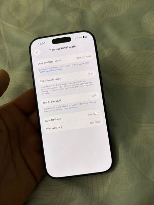 Iphone 16 PRO Baterie 100%